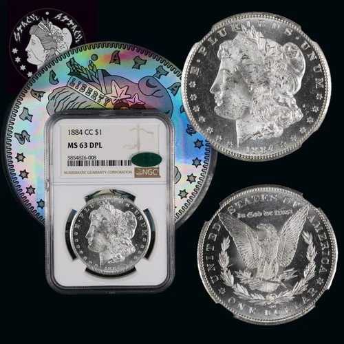 1884年 CC モルガン・ダラー NGC MS 63 DPL CAC ディープフィールド フロスティ・オブジェクト｜WORLD RESOURCE【QUEEN店】