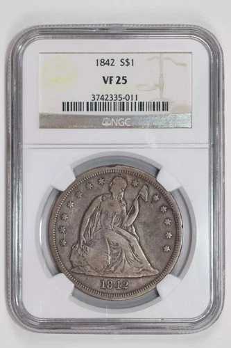 1842年 自由の女神像 NGC VF25