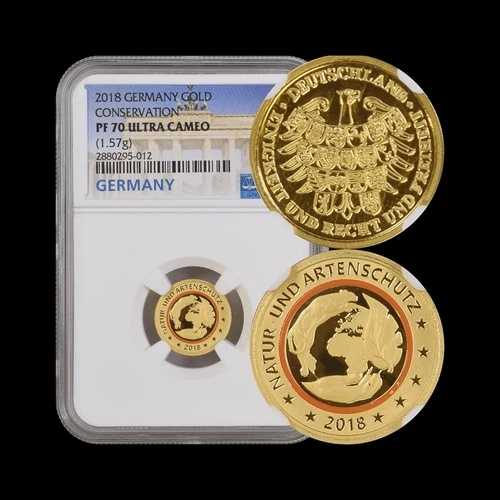 ドイツ。2018年、メダル、金賞 - NGC PF70 - トップポップ?? 地球、保全｜WORLD RESOURCE【QUEEN店】