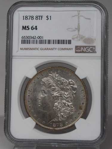 NGC MS64 1878 8TF モルガン銀貨 [123GRA]