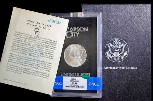 1884-CC モルガン銀貨 $1 NGC MS 65 CAC GSA ホード（BU 未流通、UNC）