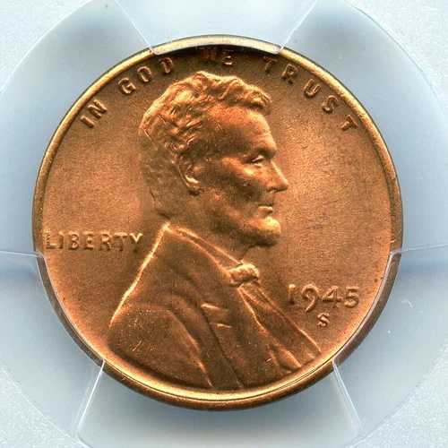 1945-S リンカーン セント NGC PCGS MS67+RD、CAC 承認済み、登録コイン!
