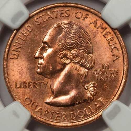 2005 NGC MS65 クラッド層欠落 カリフォルニアクォーター 主要造幣局エラー 希少日付