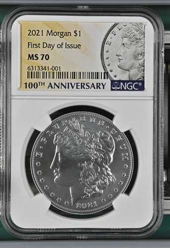 2021 P モルガン シルバー ダラー $1 NGC MS 70 発行初日!入手困難 FDOI FDI