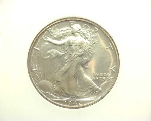 HS&C: 1942年 リバティウォーキング ハーフダラー PF67 NGC - 米国コイン
