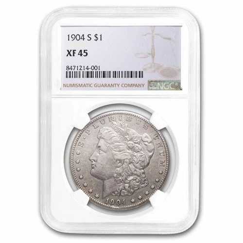 1904-S モルガン・ダラー XF-45 NGC|WORLD RESOURCE【QUEEN店】