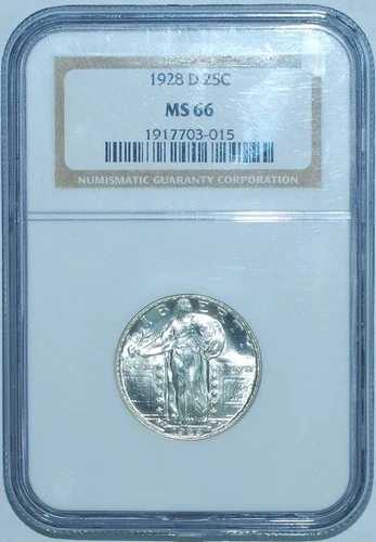 1928 D NGC MS66 スタンディングリバティクォーター