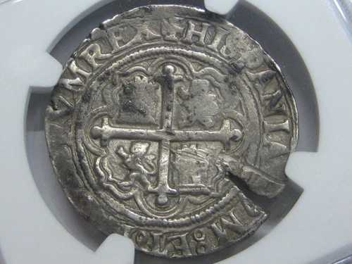 (1572-89) フィリップ2世 4レアルコブ NGC AU メキシコ 鑑定士 O 銀 植民地時代 1500年代