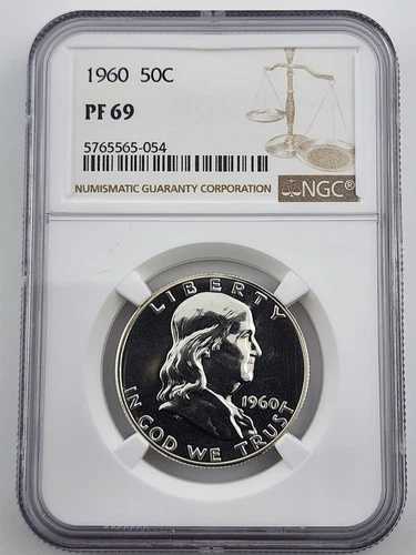 1960年 シルバー プルーフ フランクリン ハーフダラー NGC PF69
