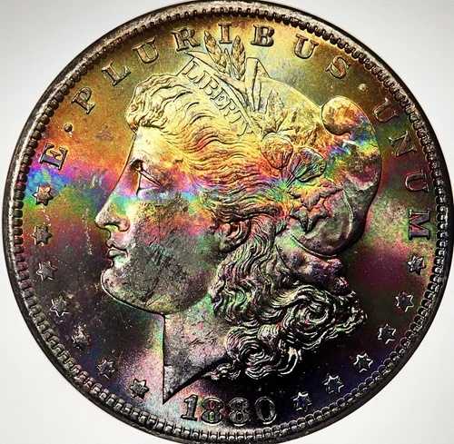 1880年代 レンブラント シルバーモルガン $ NGC MS 64????ゴジラ モンスタートーニング????動画
