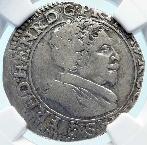 1625-47年 封建時代フランス オラニエ公 フレデリック・ヘンリー オールドシルバー NGCコイン i83740