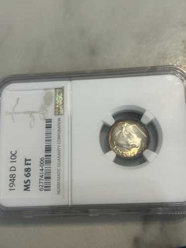 1948年製 NGC Ms 68フィート ルーズベルト ダイム スタンナー！多数出品中??