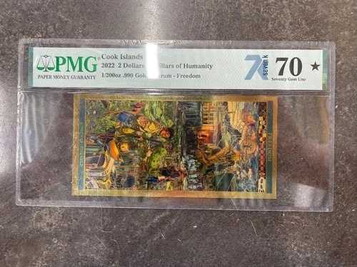 クック諸島 PMG 70 - 2022 2ドル 7つの人類の柱 - オーラム - 自由