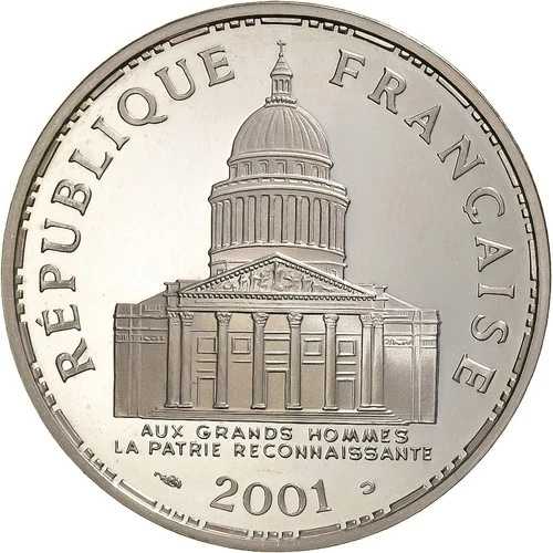[#1121141] フランス、100フラン、2001年、プルーフ/BE、シルバー、MS、ガドゥリー:898、a