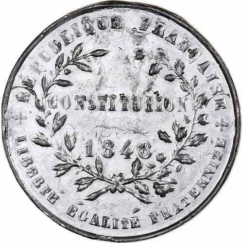 [#1158787] フランス、メダル、憲法投票、1848年、ブリキ、オーストラリア、コリニョン:838｜WORLD RESOURCE【QUEEN店】
