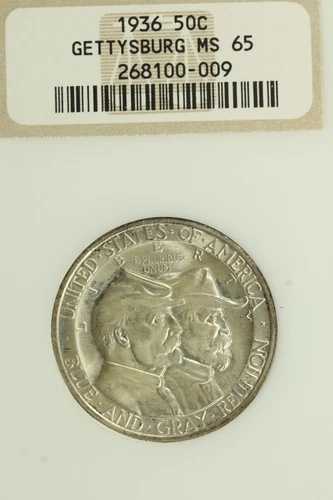 1936年ゲティスバーグ記念ハーフドル：NGC MS65