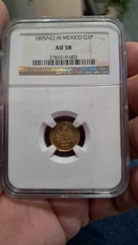 1895年メキシコ金貨 完璧な状態