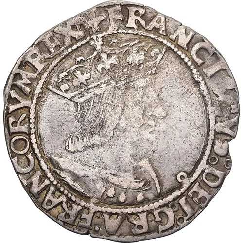 [#1508360] フランス、フランソワ・イール、1/2 テストン、1540 年以前、リヨン、10 型、シル、｜WORLD RESOURCE【QUEEN店】