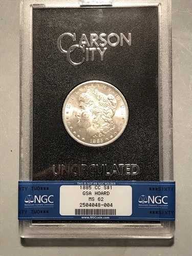 1885 CC GSA モーガン - NGC MS62 (#KG13)