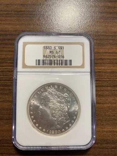 1880-S モーガン シルバー ダラー $1 NGC ミント ステート 67 MS 67 スーパー ハイ グレード!!!