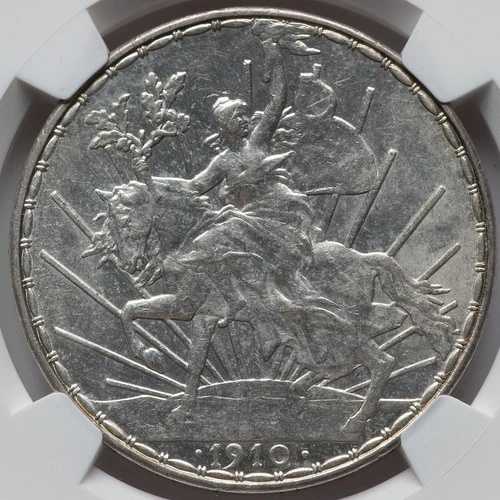メキシコ: エスタドス ウニドス 1910 ペソ「カバリート」 NGC MS-61、メキシコシティ造幣局。 193,050円