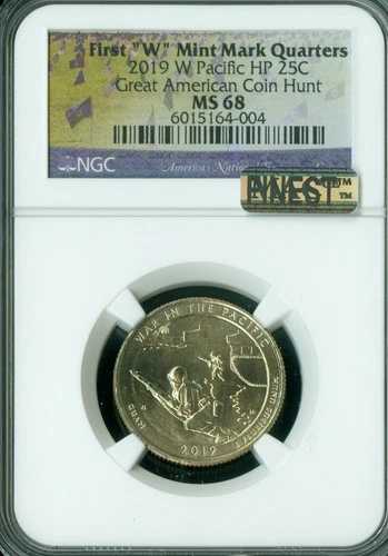 2019 W WAR IN PACIFIC PARK FLAG NGC MS68 MAC FINEST MAC SPOTLESS 。