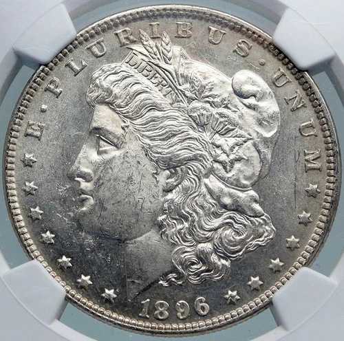 1896年 アメリカ合衆国 銀貨 モルガン USドル イーグル NGC MS i87820