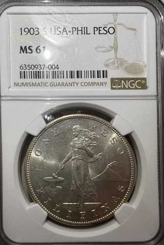 1 ペソ 1903-S 米国-フィリピン アメリカ合衆国 MS61