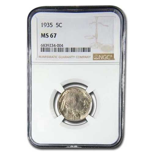 1935年 バッファローニッケル MS-67 NGC