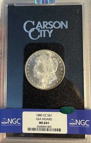 1885-CC GSA NGC & CAC MS64+ モルガン銀貨｜WORLD RESOURCE【QUEEN店】