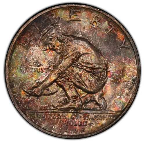 1925-S カリフォルニア記念ハーフ ドル NGC MS66 信じられないほどの色 - すごい!｜WORLD RESOURCE【QUEEN店】