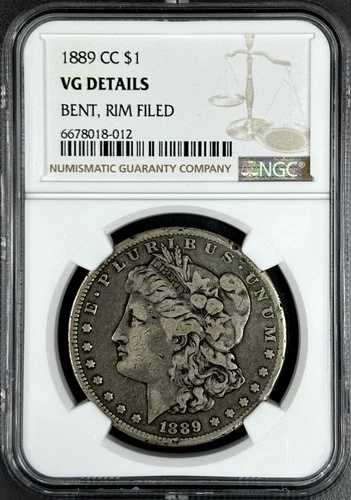 1889-CC $1 モルガン・ダラー NGC VG 詳細 素晴らしいキーデート、良好な摩耗状態｜WORLD RESOURCE【QUEEN店】