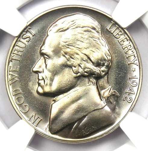 1942-P プルーフ ニッケル タイプ 1 ジェファーソン ニッケル 5C - NGC PR68 (PF68) - 価値 6,000 ドル!｜WORLD RESOURCE【QUEEN店】