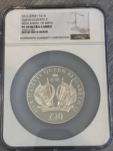 トップポピュレーション - 2016年 - ジャージー 5オンス - エリザベス女王90歳の誕生日 - NGC - PF70UC 1/0｜WORLD RESOURCE【QUEEN店】