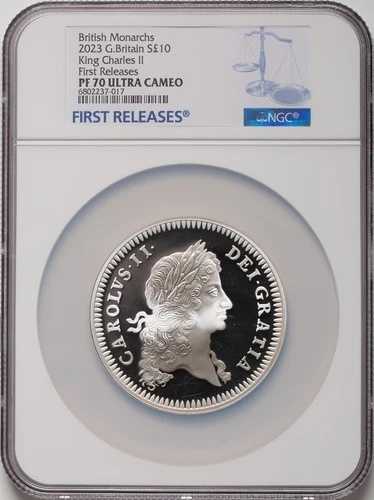 イギリス - 2023年 10ポンド - 5オンス - 初リリース - NGC PF70 UC - 希少 256枚｜WORLD RESOURCE【QUEEN店】