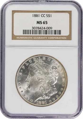 1881-CC モルガン銀貨 MS65 NGC｜WORLD RESOURCE【QUEEN店】