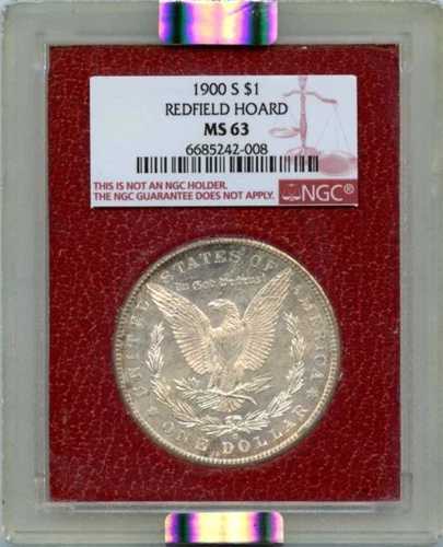 1900年 S $1 モルガン・ダラー銀貨 レッドフィールド・ホード MS63｜WORLD RESOURCE【QUEEN店】