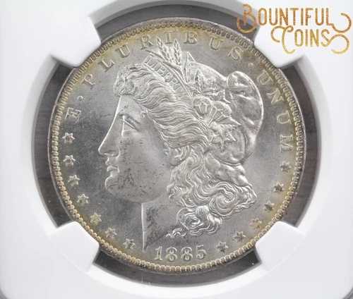 ~1885 O NGC MS 67 モルガン銀貨 1ドル $1 リムトーン ミントステート (M22)~｜WORLD RESOURCE【QUEEN店】