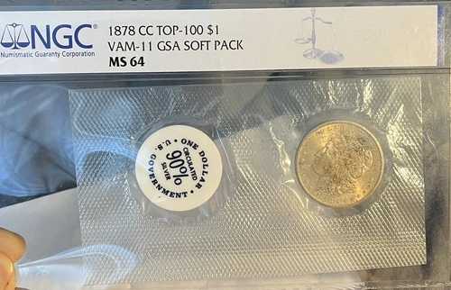 1878-CC トップ100 Vam-11 GSA ソフトパック NGC MS64 モルガン銀貨｜WORLD RESOURCE【QUEEN店】 270,270円
