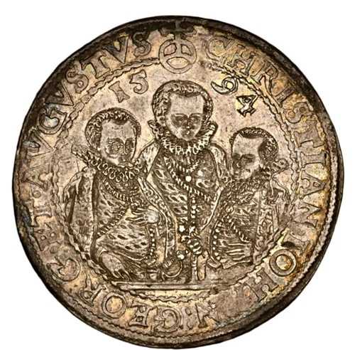 1594 HB ドイツ シルバー ターラー ザクセン＝アルベルティーヌ NGC AU58｜WORLD RESOURCE【QUEEN店】