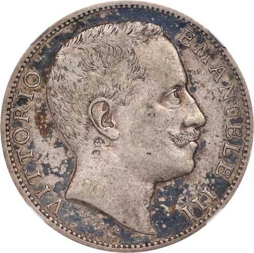 イタリア 1904年 2リラ銀貨 NGC認定 ほぼ未流通 AU55 *希少*｜WORLD RESOURCE【QUEEN店】