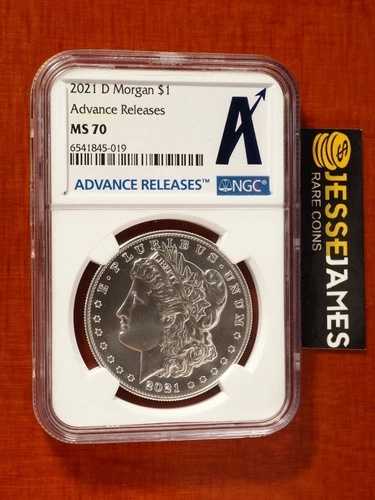 2021年 1ドル D モルガン シルバー ドル NGC MS70 アドバンスリリース Aラベル デンバー｜WORLD RESOURCE【QUEEN店】 273,735円