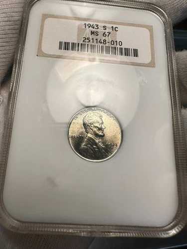 1943-S リンカーン スチール セント NGC MS67 ファッティ 64,130円