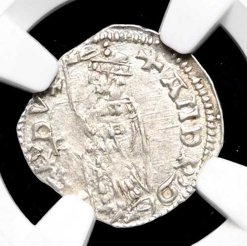 イタリア、ヴェネツィア。ドージェ・アンドレア・コンタリーニ、1368-1382。シルバーソルディーノ、NGC MS62