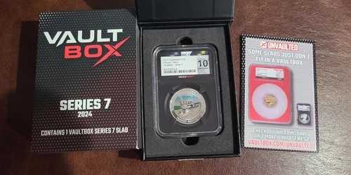 BOUNTY COIN Vault Box シリーズ 7 2019 グアテマラ $1Q 歴史的列車 パーフェクト 10! ??