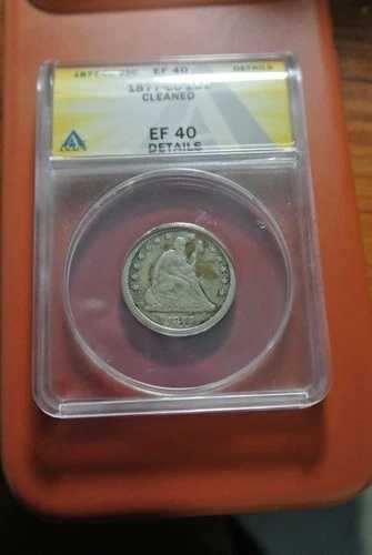 1877 CC 25C. ANACS EF 40 クリーニング済み