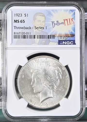 1923年 1ドル ピースダラー NGC MS65 | スローバックシリーズ1 | クラシックな米国製シルバー