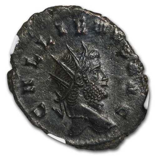 ローマ帝国 BI Dbl デナリウス エンプ ガリエヌス (西暦 253 ～ 268 年) Ch AU NGC