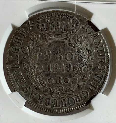 ブラジル ジョアン VI 960 レイス 1819-R XF45 NGC、リオデジャネイロミント、KM326.1、LMB-477。 64,130円