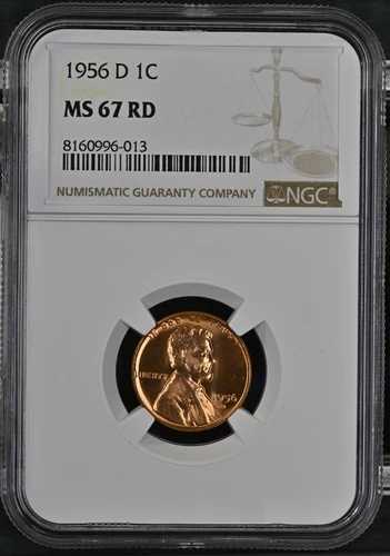 1956 D リンカーン セント NGC MS67 レッド RD 64,130円